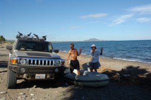 Cooper & Steve assembling boat
