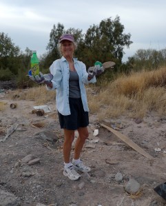 Catharine Cleaning Up!